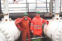 At the metering station in St Fergus; Scotland. Ingolf Fra Holmslet; Kyle consulting and Geir Hoff; Gassco