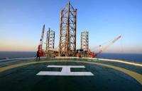 One of the rigs at Barzan Well Head Platform