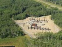 Peace River Shell Thermal Complex Well Pad Directly South of Strata Oil Cadotte Project