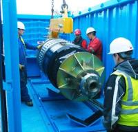 PRT loading into Suretank container