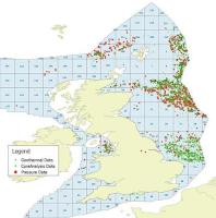 Map of the UKCS showing coverage of the digital well products supplied by CGG GeoConsulting to OGA