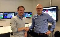 Thomas A. Sjøberg, CEO of SPS (left) and eDrilling’s COO, Sven Inge Ødegaard