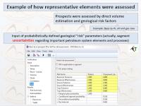 Example of geological assumptions