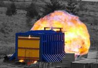 InterDam - fire and blast testing at 0.25 bar