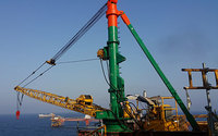 Sparrows’ ECR20 crane on rental in the Middle East